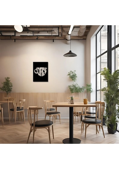 Modern Metal Duvar Sanatı Kahve Coffee Metal Duvar Tablosu İmza