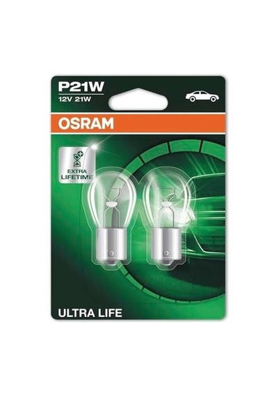 Ultra Life P21 W Fren/sinyal/uç Ve Yedekleme İşık 7506ult 02b Dayanıklı, Çift Blister Medium Beyaz 7506ult-02b