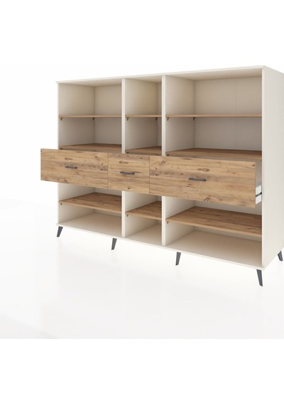 Kronos Dolap 9 Raflı 3 Çekmeceli 220x59x163 Aytaşı-çam Atlas Çam - Aytası Kronos Dolap 9 Raflı 3 Çekmeceli 220x59x163 Aytaşı-çam Atlas Çam - Aytası