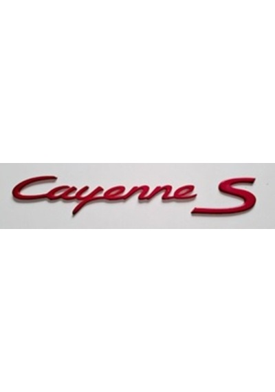 Porsche Uyumlu Yazı Cayenne S 2 22.5 Cm Küçük Kırmızı