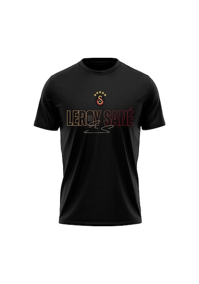 Gsstore Galatasaray Leroy Sane Artwork T-shirt Forma Siyah