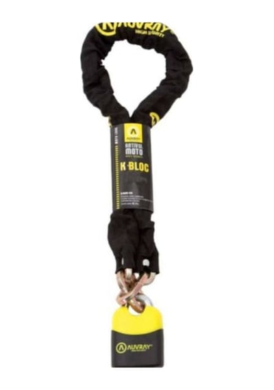Motosiklet K-bloc 200 Cm Zincir Kilit Kesilmeye Dayanıklı Motor Kilidi 2mt