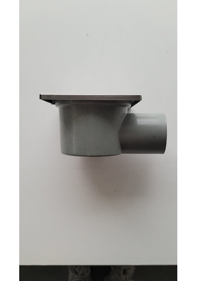 Duş Yer Süzgeci Metal Kapaklı Koku Önleyicili Yandan Çıkışlı 10x10cm