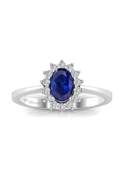0,60 Karat Pırlantalı Safir Yüzük (464657158)