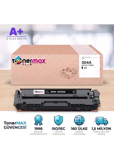 Hp 304a Cc530a Siyah Uyumlu Toner A Plus / Color Laserjet Cp2025 / Cm2320