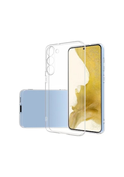 Samsung Galaxy Uyumlu S23 Plus Kılıf Şeffaf Silikon Hibrit Case Kapak