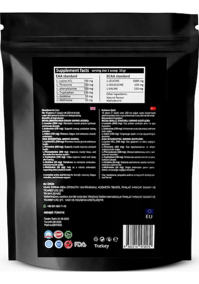 Wwp Eaa Bcaa Pro+ Full Recovery, Tam  Dayanıklılık + Kas +300g Ananas Aromalı. Ananas