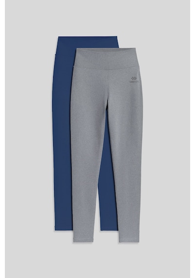 Slim Fit 2li Paket İndigo-gri Melanj Kadın Kapri Tayt - 94011 İndigo Melanj Slim Fit 2li Paket İndigo-gri Melanj Kadın Kapri Tayt - 94011 İndigo Melanj