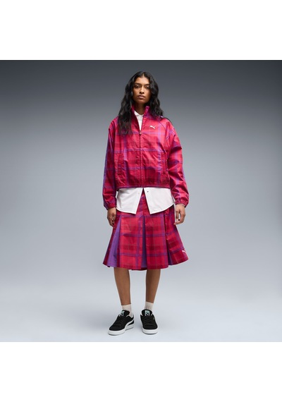 Puma T7 Tartan Kadın Kırmızı Ceket 636628-23