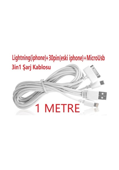 Çoklu Universal Usb Şarj Kablosu 4850 Lightning Micro Data Iphone