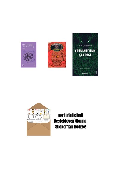 Everest Açıkhava 6 - Cthulhu Nun Çağrısı + Dunwich Dehşeti + Cthulhu'nun Çağrısı + Okuma Sticker'ları