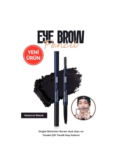 Dashu Mens Good Looks Eyebrow Black Natural Black