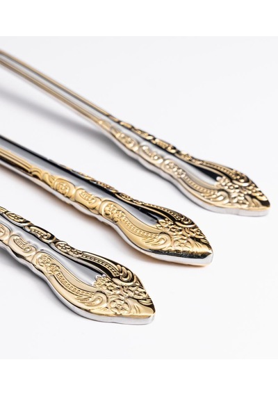 Maxx Doria Rome G Decorated 6 Kişilik 42 Parça Çatal Kaşık Bıçak Takımı Pa1069 Gold