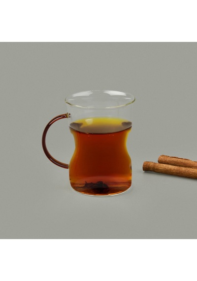 Paçii Keyif 3'lü Renkli Kulplu Cam Kupa - Renkli - 200 Ml