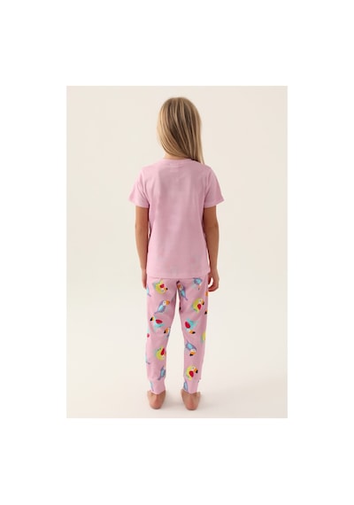 Rolypoly Jungle Mor Kız Çocuk Pijama Takımı Rose