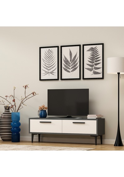 Kodakl2ct Duvara Montaj Tv Sehpası Beyaz-beyaz Beyaz-beyaz