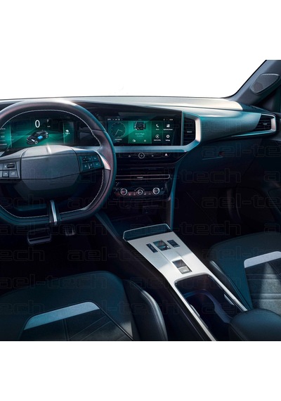 Opel Mokka 2025 Uyumlu Dijital Gösterge, 10 İnç Navigasyon Ve Orta Konsol Koruyucu 3'lü Set