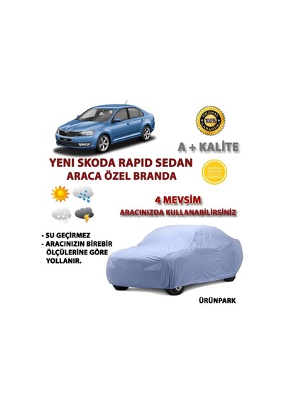 Yeni Skoda Rapid Sedan Araca Özel Branda Yeni Rapid Oto Branda