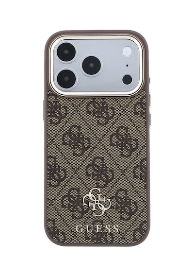 İphone 17 Pro Kılıf Guess Lisanslı M-safe Şarj Özellikli Small 4g Ve Classic Logolu Kapak Kahverengi