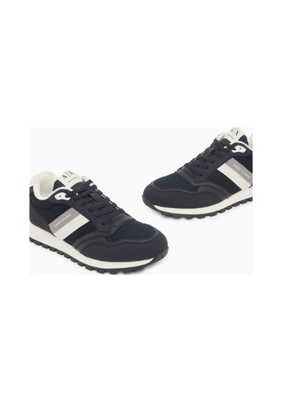 Armani Exchange Xm002690af22926 Drop Microsuede Erkek Günlük Ayakkabı Lacivert