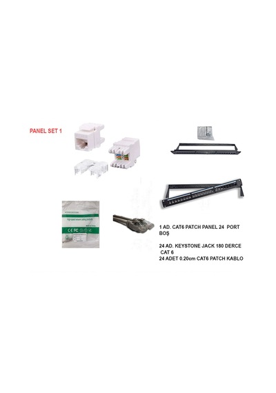24 Port Cat6 Patch Panel SET