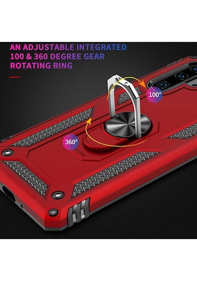 Smcase Huawei P30 Lite Vega Yüzüklü Tank Kapak Kılıf