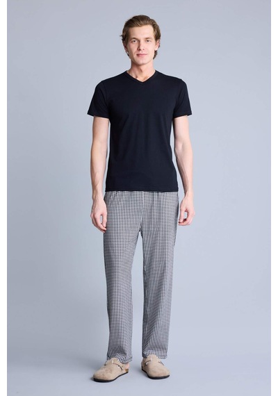 Defacto Slim Fit Dar Kesim V Yaka Üst L4884az26spbk27 Siyah-bk27