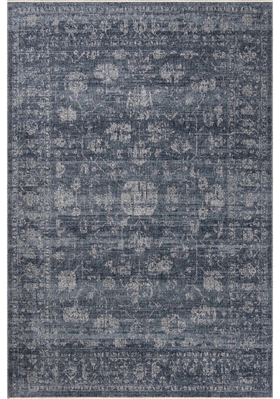 Hoom Rugs Etro 2702 Mavi Vintage Desenli Salon Halısı