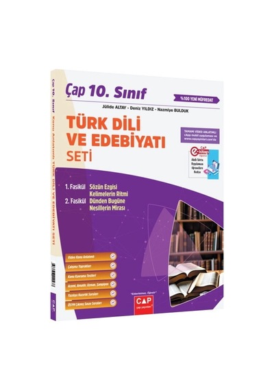 Çap 10.sınıf Türk Dili Edebiyatı Seti 2 Kitap