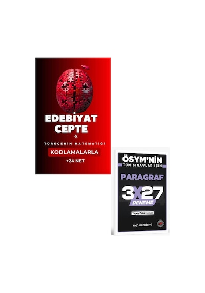 Türkçenin Matematiği 2027 Edebiyat Cepte Kartları+ Evp Akademi Paragraf