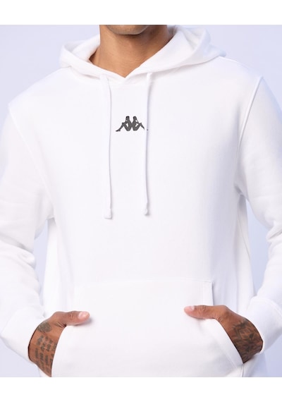 Kappa Palmir Erkek Beyaz Regular Hoodie