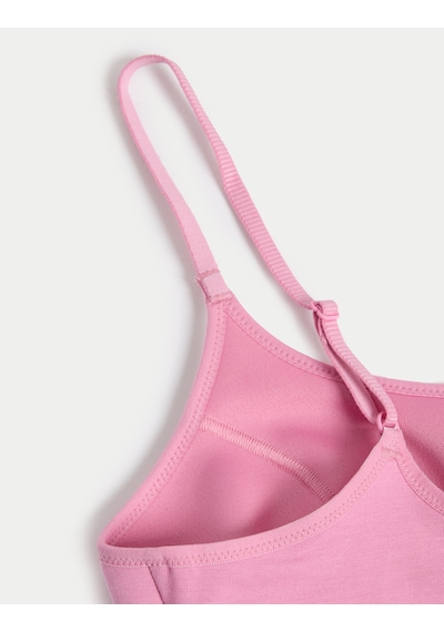 Marks & Spencer 2'li Pamuklu Crop Top İlk Sütyenim T33009602 Pembe