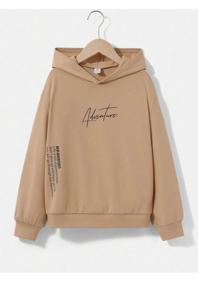 Startmore Kahverengi Unisex Kadın/erkek Adventure Renkli Oversize Kapüşonlu