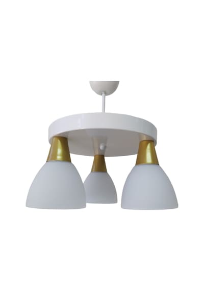 Mylights Beyaz Üçlü Spor Modern Avize