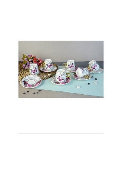 Northcity Floral Porselen Kahve Fincanı Royaleks-82454