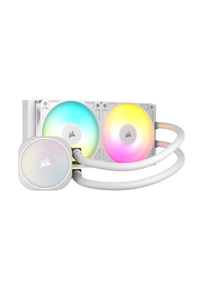 Corsaır Nautılus 240 Rs Argb R2120 Argb Fanlı 240mm Sıvı Beyaz İşlemci Soğutucu-cw-9060094-ww