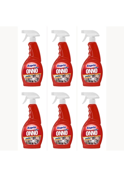 Onno Asprin Çok Amaçlı Genel Temizleyici 6 Adet X 750 Ml 6'lı Set