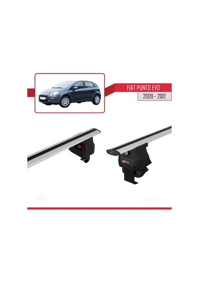Fiat Punto Evo 199 2009-2012 Arası İle Uyumlu Ace-4 Ara Atkı Tavan Barı Gri