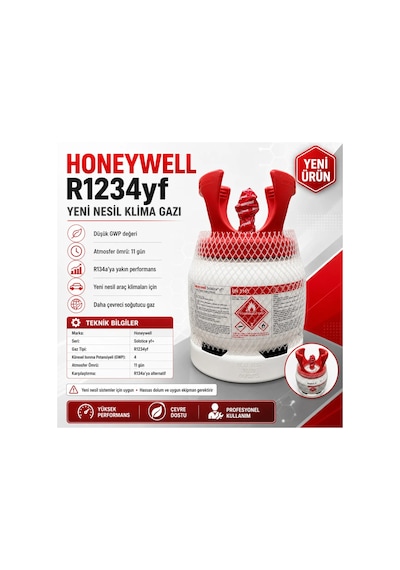 Honeywell R-1234yf Honeywell Klima Gazı Beyaz
