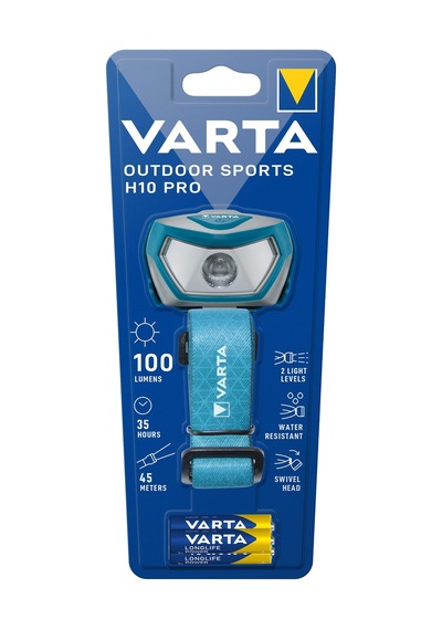 Varta Outdoor Sports H10 Pro Kafa Feneri Mavi