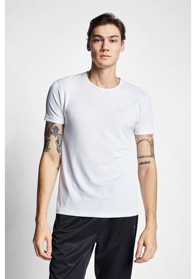 Lescon Beyaz Erkek Kısa Kollu T-Shirt 23S-1294-23N