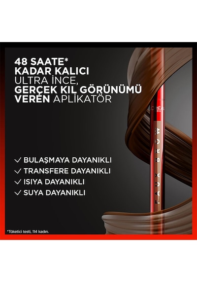 L'Oréal Paris Infaillible Faux Brow Ultra İnce Uçlu Kaş Kalemi Dark Brunette