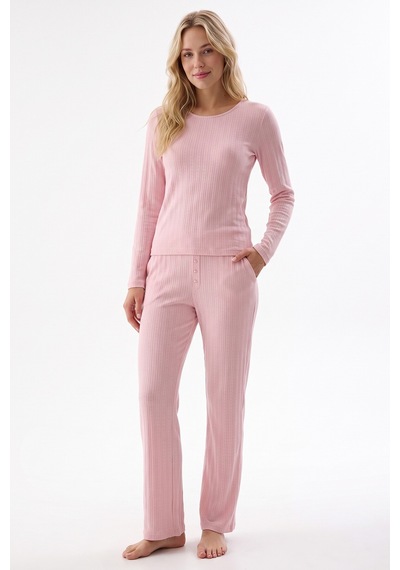 Nbb Pembe Poıntel Basıc Pijama Takım