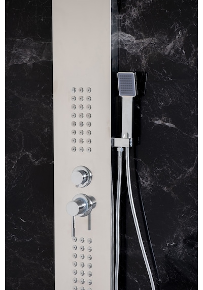 Decordem Banora Infinity Lux Duş Paneli, 5 Fonksiyonlu, Krom