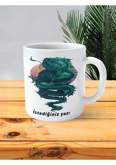Yeşim Taşı Baskılı Kupa Bardak Kişiye Özel Model 2 Çok Renkli