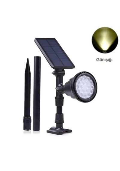30 Watt Solar Çim Bahçe Armatürü / Çim Saplama Ağaç Aydınlatma Sarı Günışığı