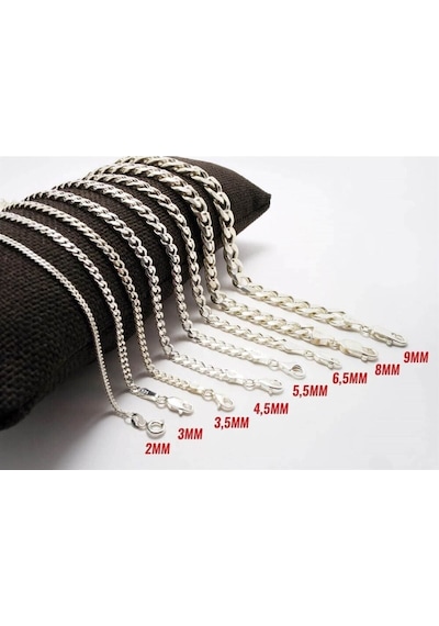Gurmet 925 Ayar Gümüş Erkek Bileklik Künye 4.5mm 233708041