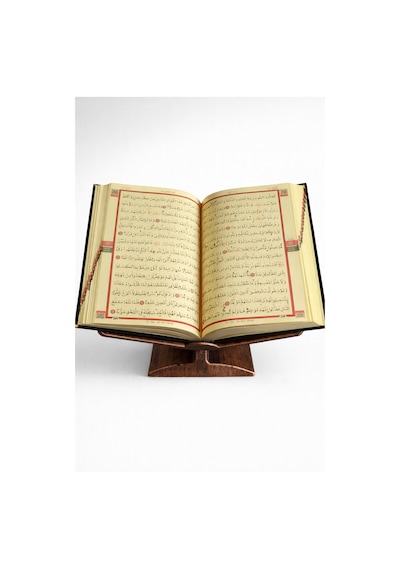 Masaüstü Rahle Klasik Desenli Kur An-ı Kerim Rahle - Bronz