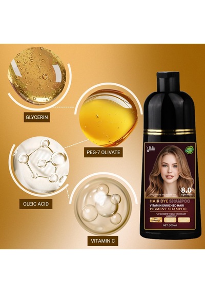 Açık Kumral Saç Şampuanı 8.0 Açık Kumral Light Brown 300 Ml Beyazlar İçin