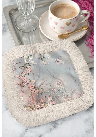 Romantik Çiçekli Kuşlu Saçaklı Sunum Peçetesi - Pastoral Bahar Bohem Pudra Kahve Yanı Sunum Mendili Okyanus Gül Pembesi Romantik Çiçekli Kuşlu Saçaklı Sunum Peçetesi - Pastoral Bahar Bohem Pudra Kahve Yanı Sunum Mendili Okyanus Gül Pembesi